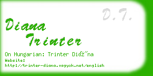 diana trinter business card